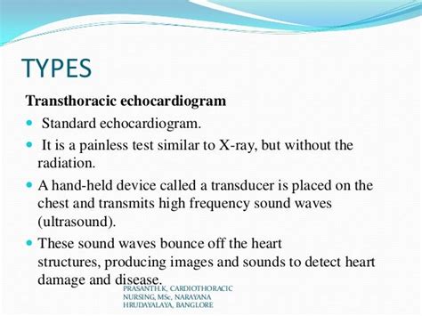 Different Types of Echocardiogram .